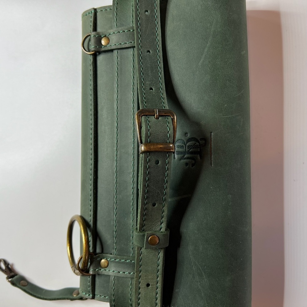 Green Leather Crossbody Bag - Picture 11 of 15